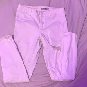 ripped white jeans